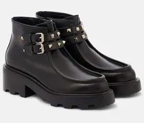 Ankle Boots Rockstud aus Leder