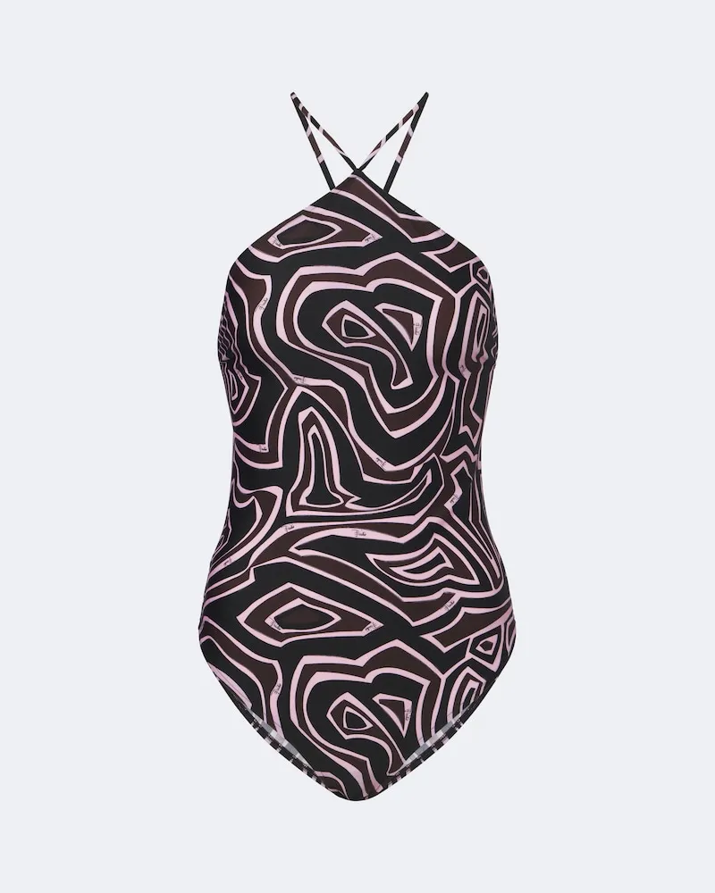 Emilio Pucci Badeanzug Labirinto Multicolor