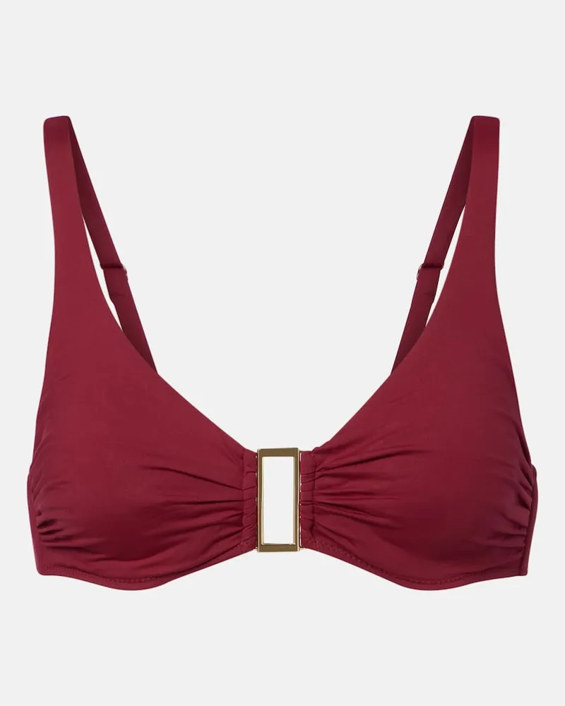 Melissa Odabash Bikini-Oberteil Bel Air Burgunderrot