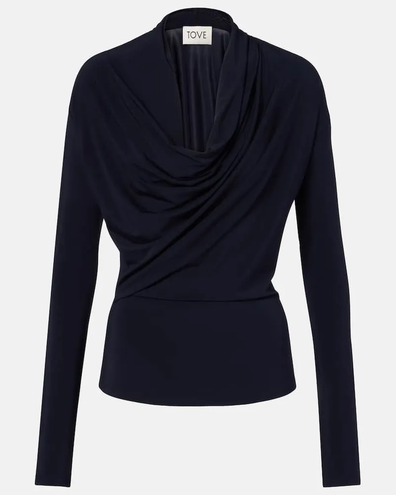 TOVE Top Fina aus Jersey Blau