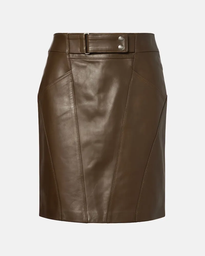 Tom Ford Minirock aus Leder Grün