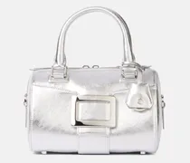 Tote Bag Belle Vivier Mini aus Metallic-Leder