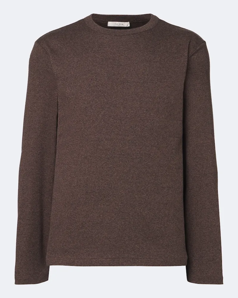 The Row Longsleeve Tefi aus Kaschmir Braun