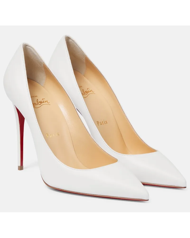 Christian Louboutin Pumps Kate 100 aus Leder Weiss