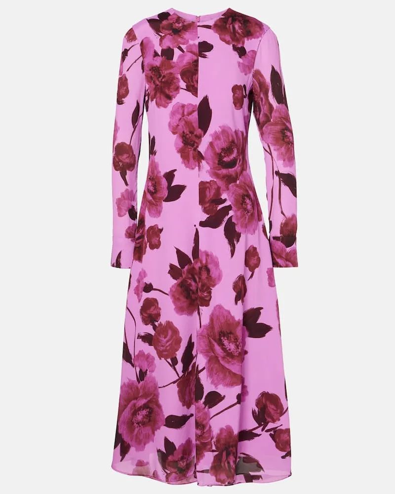 Erdem Midikleid aus Crêpe Pink