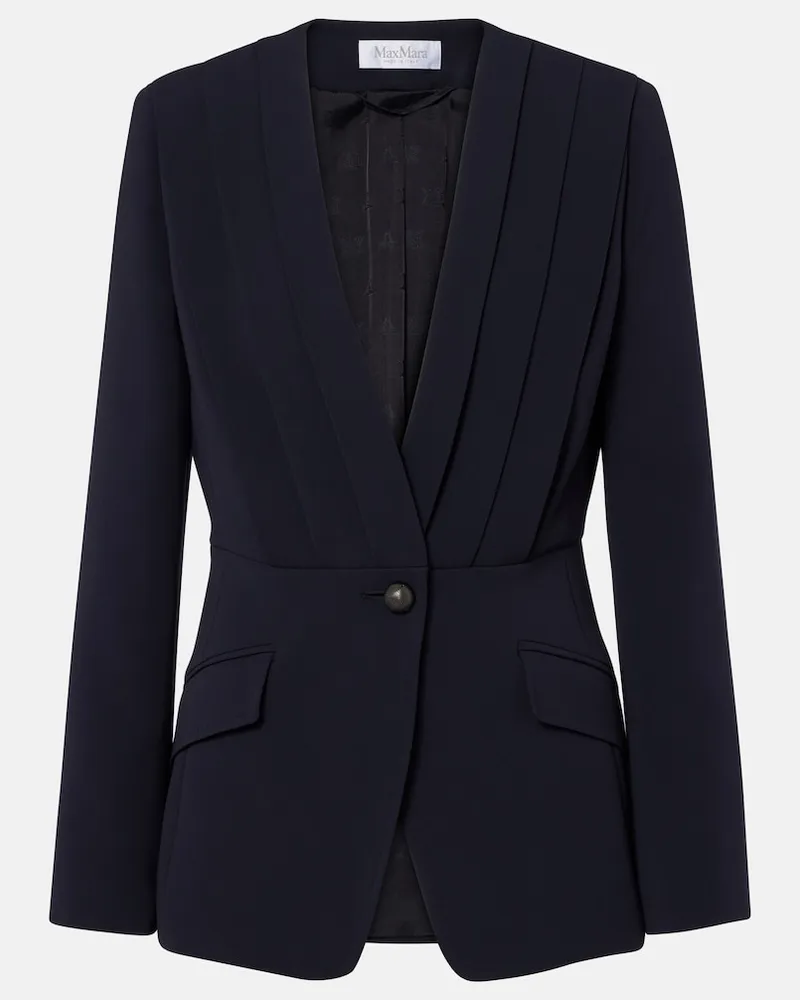 Max Mara Blazer aus Cady Blau