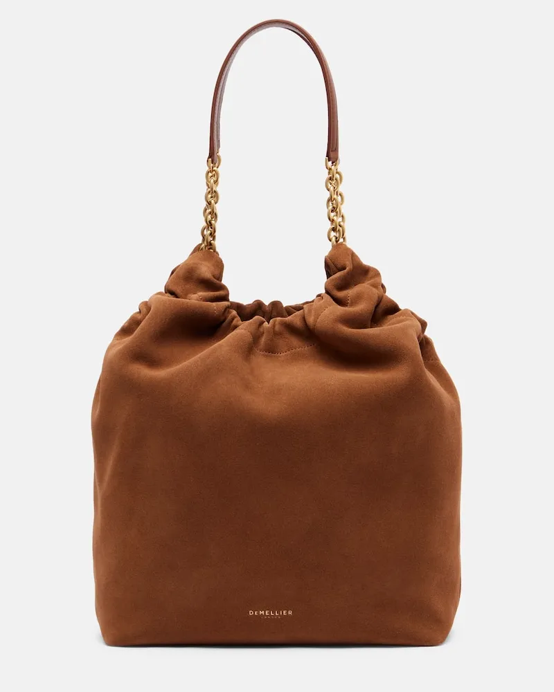 DeMELLIER Tote Miami aus Veloursleder Braun