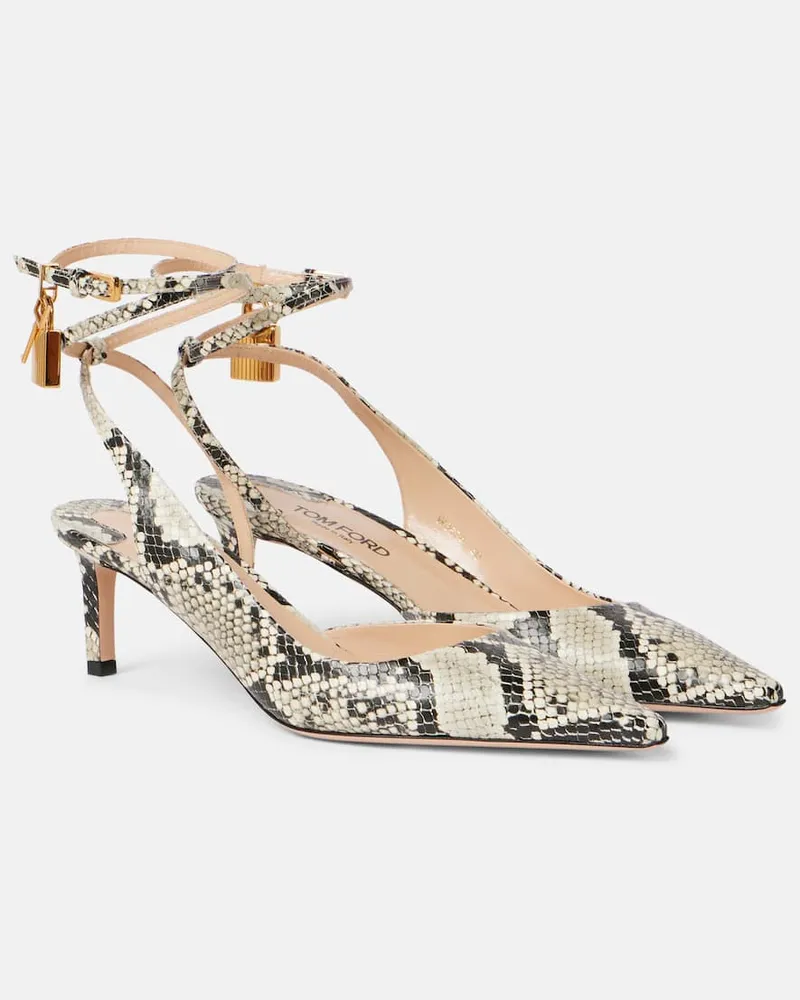 Tom Ford Slingback-Sandalen Padlock 55 Rot