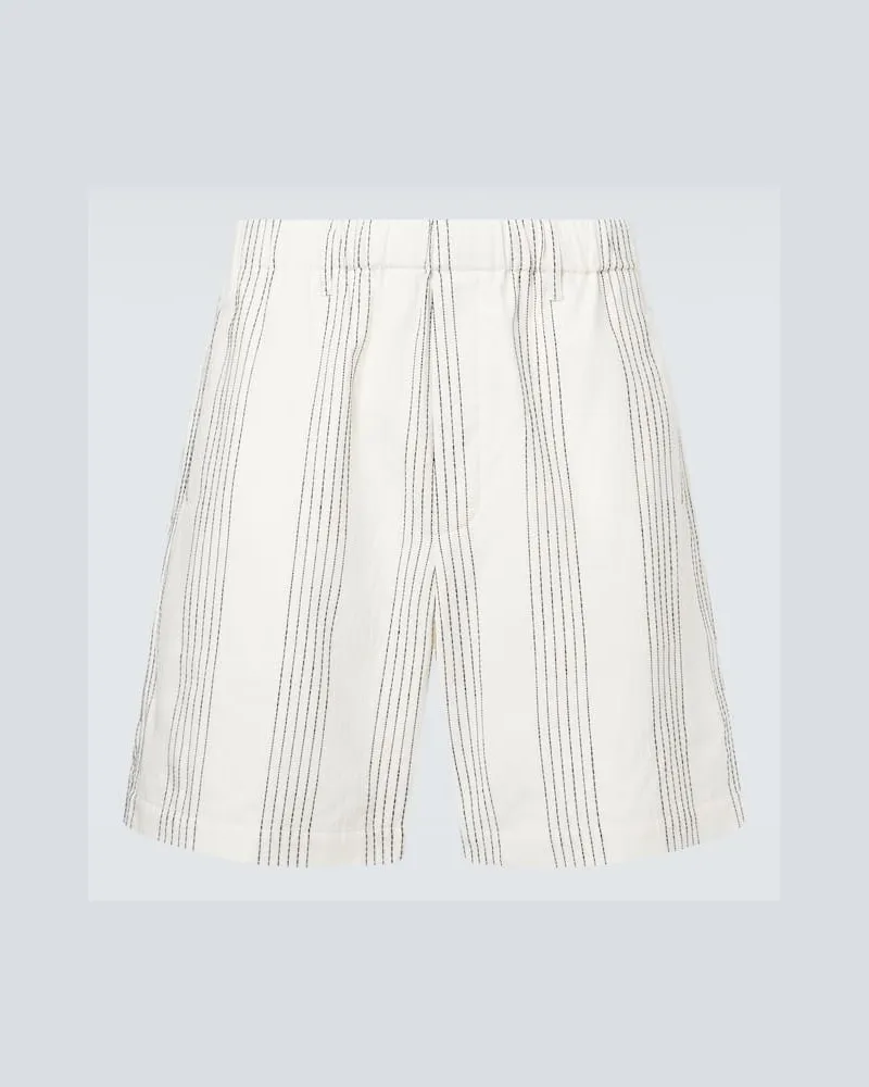 COMMAS Bermuda-Shorts Kantha aus Baumwolle Weiß