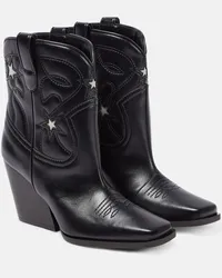 Stella McCartney Westernstiefel aus Lederimitat Schwarz