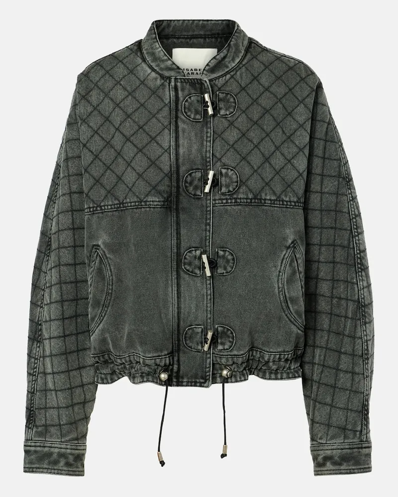 Isabel Marant Steppjacke Celiany aus Denim Grau