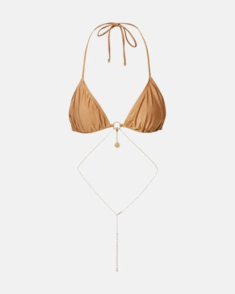BANANHOT Bikini-Oberteil Chain Beige