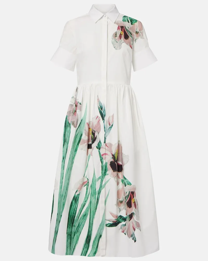 Erdem Kleid aus Baumwolle Multicolor