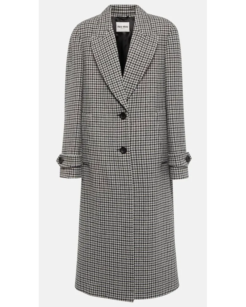 Miu Miu Mantel aus Schurwolle Grau