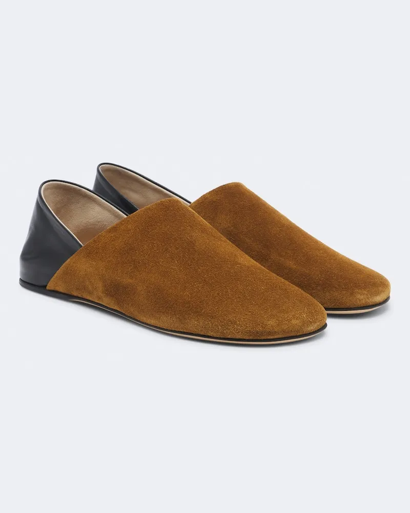 J.W.Anderson Slip-on-Schuhe aus Veloursleder Braun