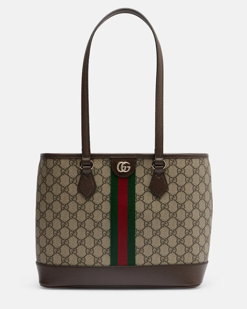 Gucci Tote Bag Ophidia GG Medium aus Canvas Beige
