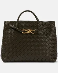 Bottega Veneta Tote Andiamo Medium aus Leder Gruen