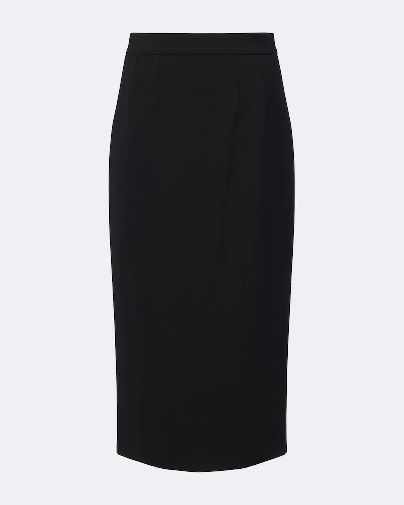 Dolce & Gabbana Bleistiftrock aus einem Wollgemisch Schwarz
