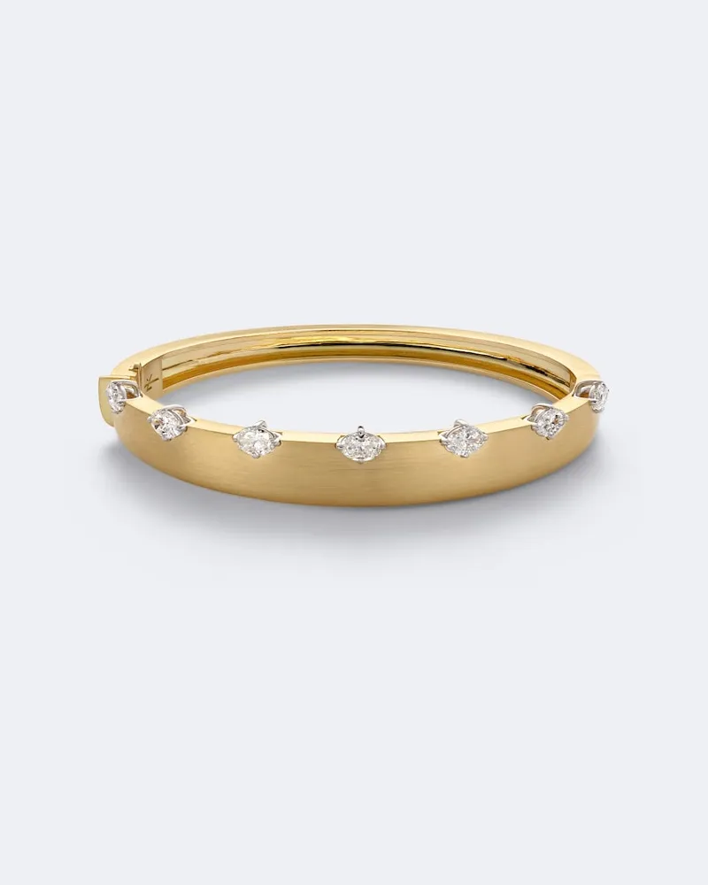 Nikos Koulis Armreif ME aus 18kt Gelbgold mit Diamanten Gold