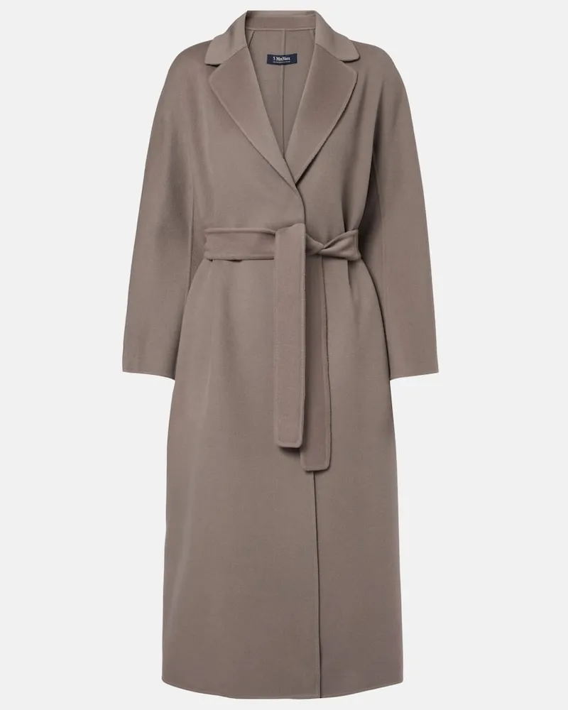 Max Mara Mantel Esturia aus Schurwolle Grau