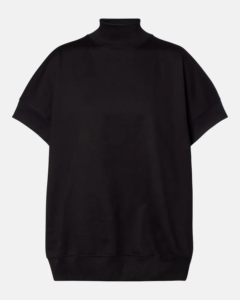 Dries van Noten Sweatshirt aus Baumwolle Schwarz