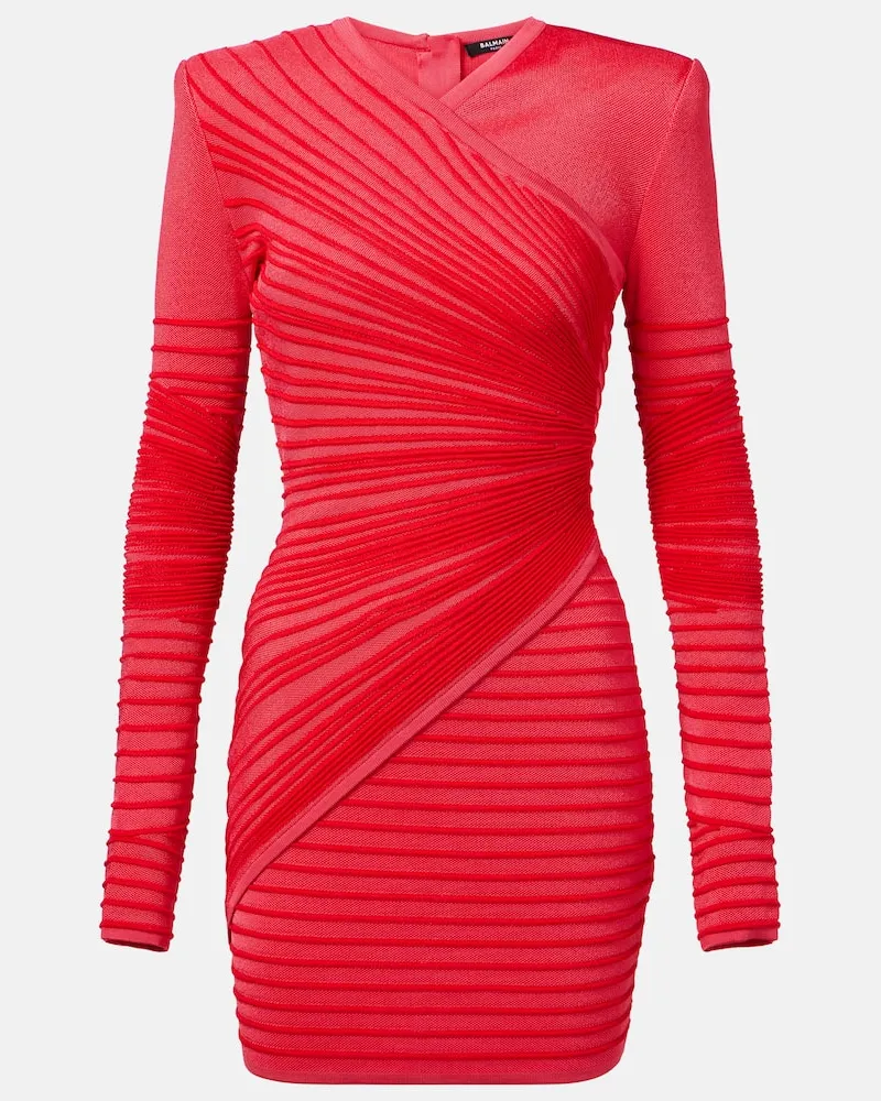 Balmain Minikleid Rot