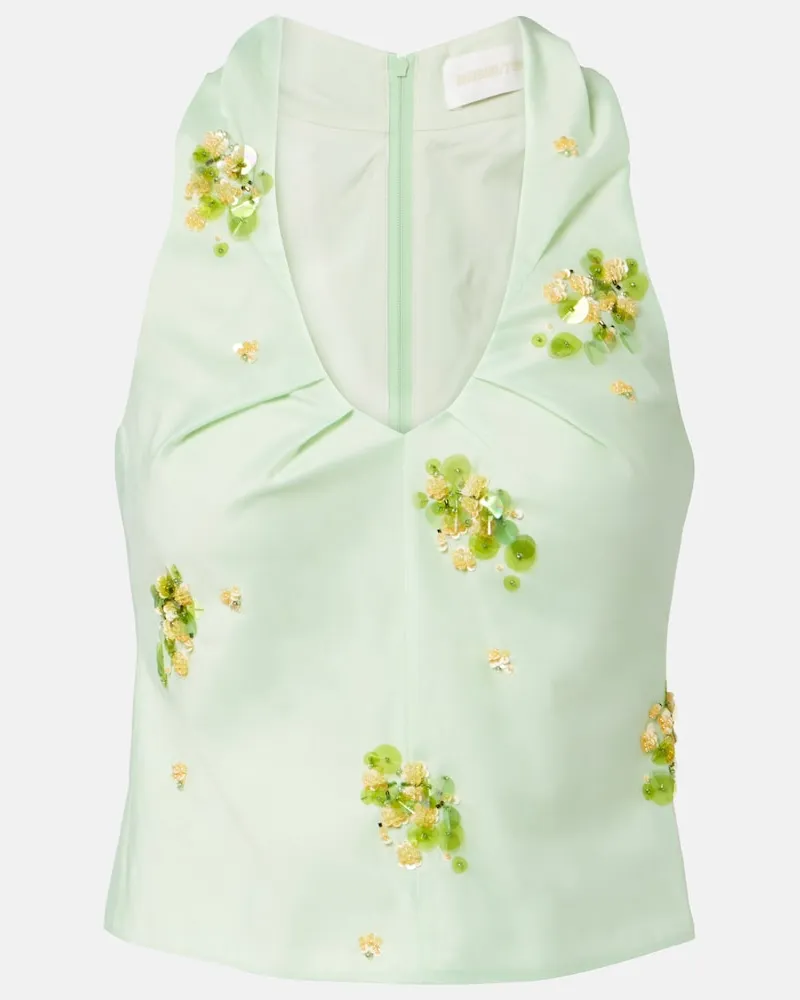 SHUSHU/TONG Top mit Pailletten Grün
