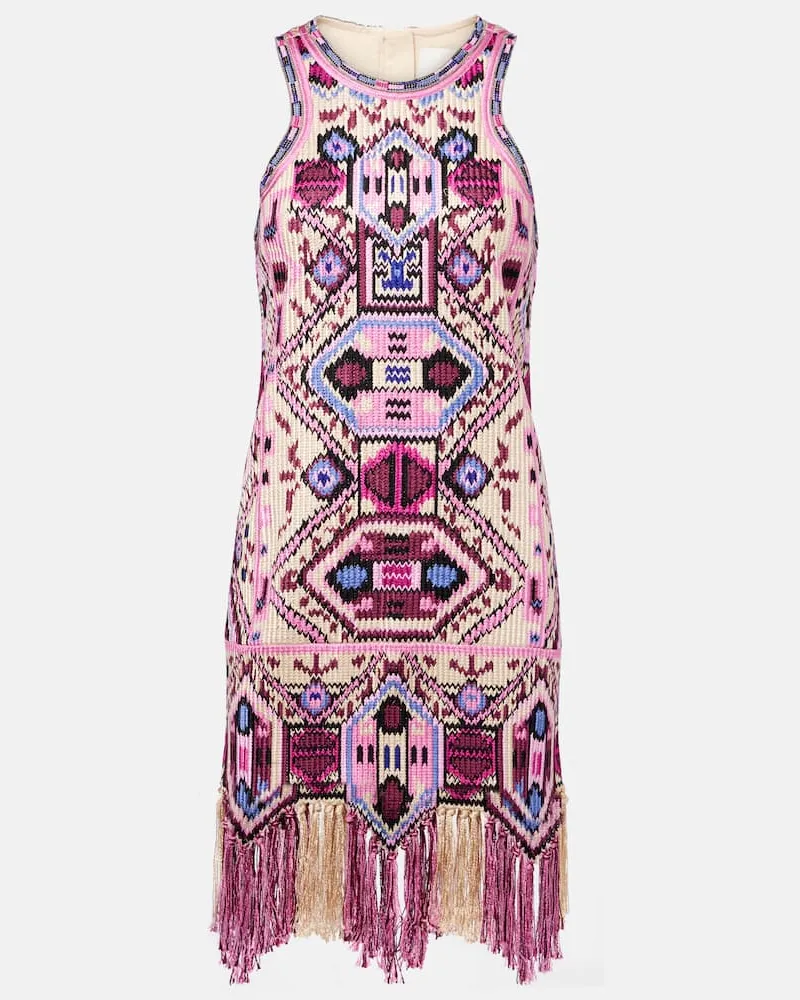 Isabel Marant Minikleid Yasmine aus Baumwolle Rosa