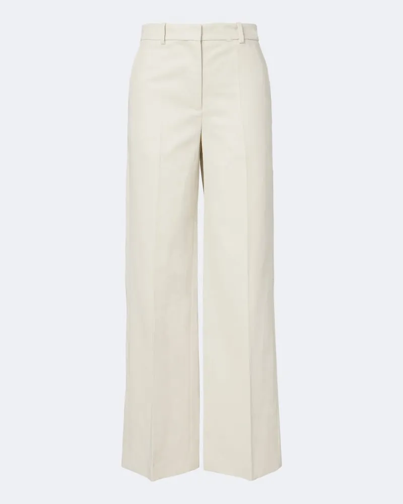 Joseph Gerade Hose Mitae aus Twill Weiß
