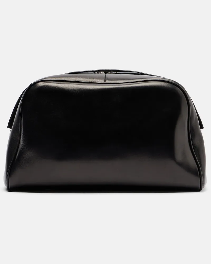 The Row Clutch Leila Small aus Leder Schwarz