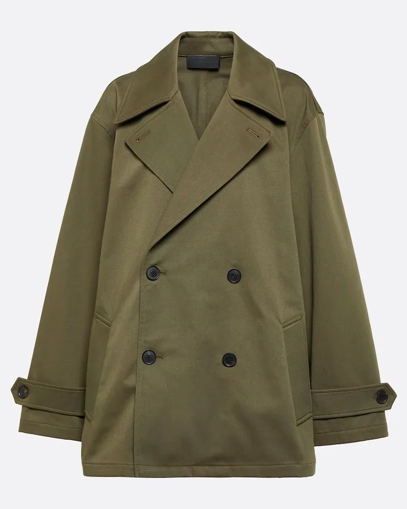 Nili Lotan Trenchcoat Cade aus Baumwoll-Twill Grün