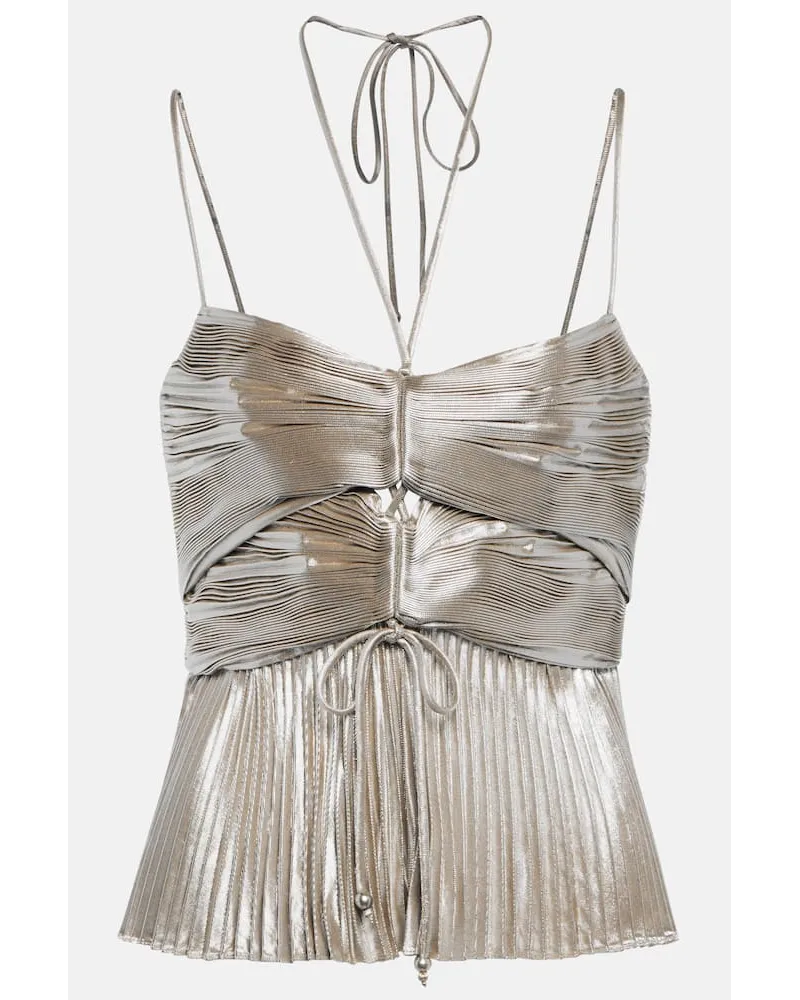 Altuzarra Top Justin aus Lamé Metallic