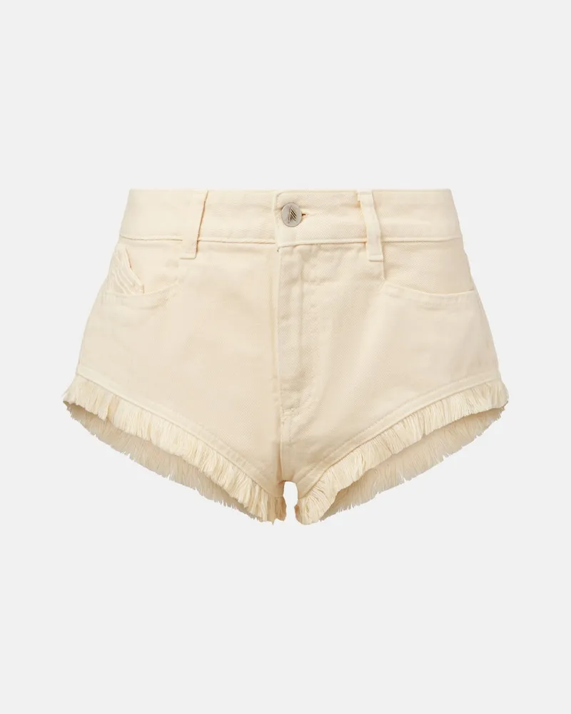ATTICO Shorts aus Baumwoll-Canvas Weiß