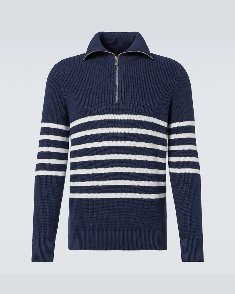 Brunello Cucinelli Pullover aus Baumwolle Blau