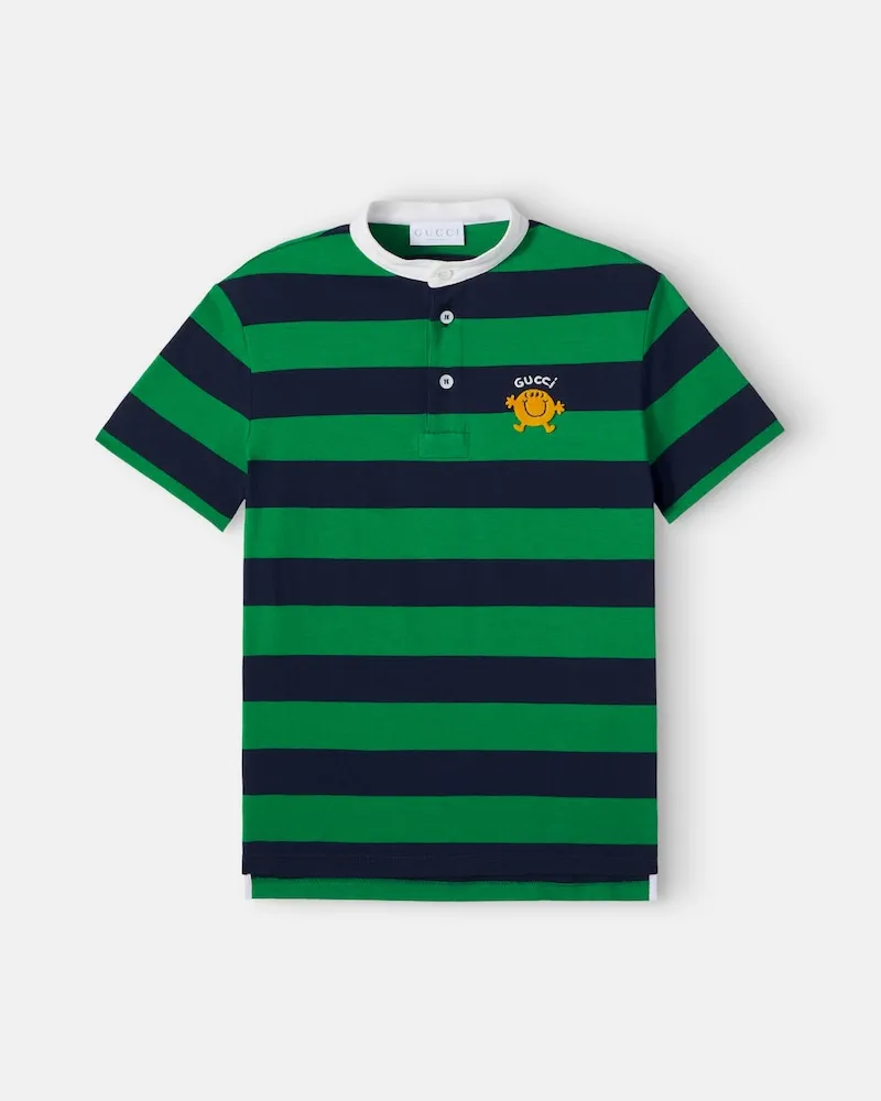 Gucci X Mr. Men Little Miss Henley-Top aus Baumwolle Grün
