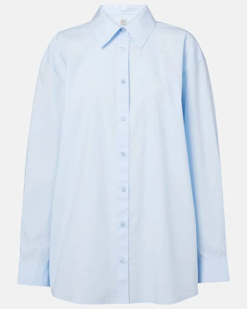 Totême Hemd aus Baumwolle Blau