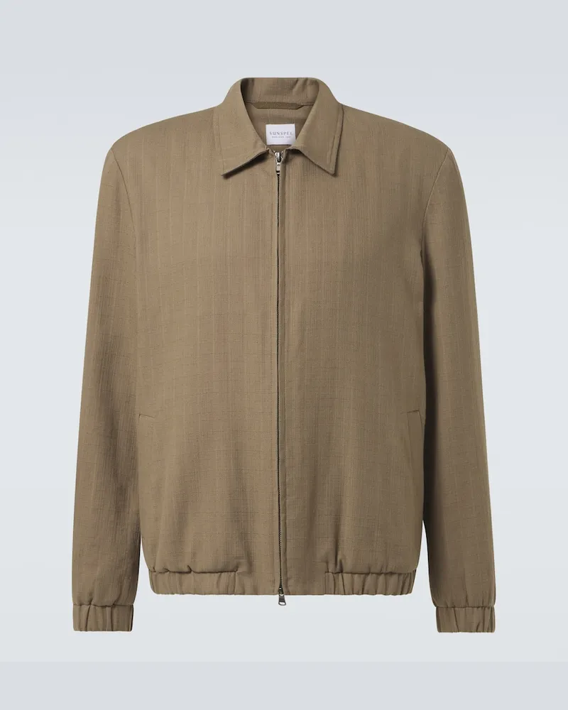 Sunspel Blouson aus Baumwolle Braun