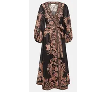 Bedrucktes Wickelkleid Waverly aus Baumwolle