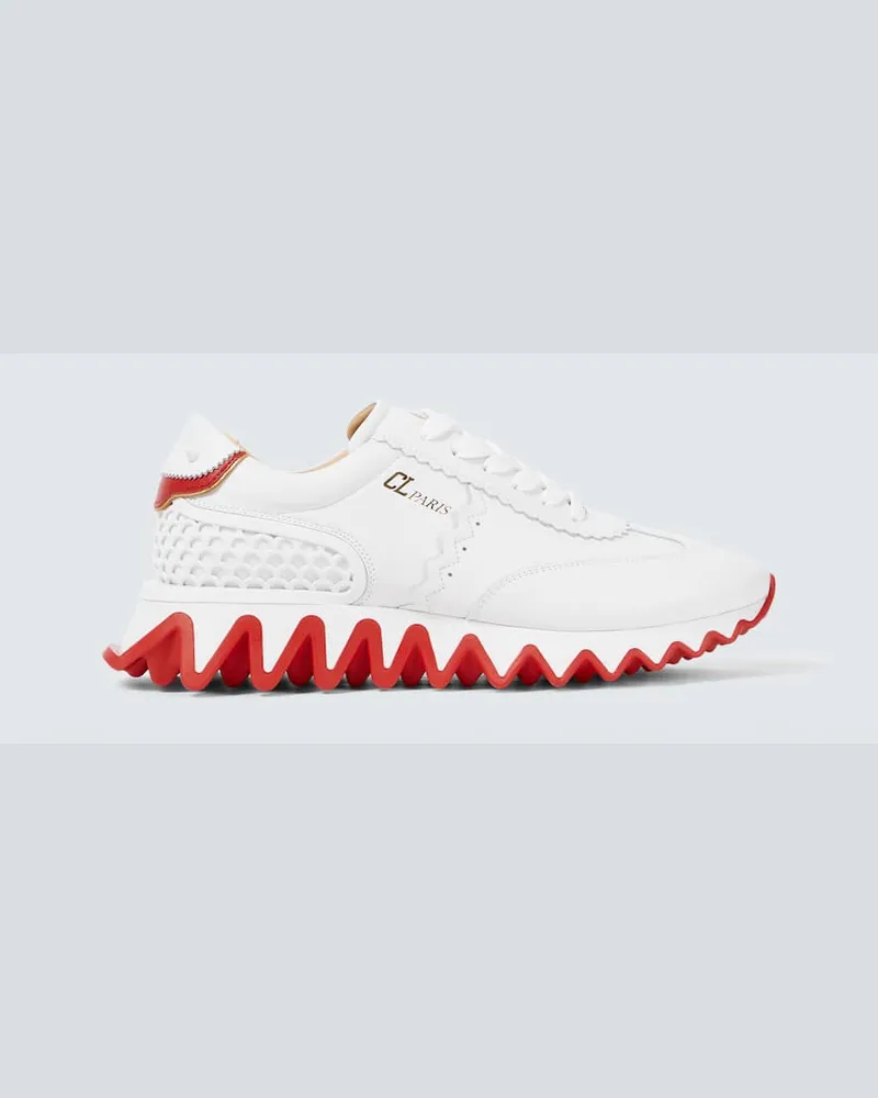 Christian Louboutin Sneakers Loubishark aus Leder Weiß