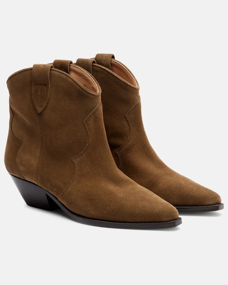 Isabel Marant Westernstiefel Dewina aus Veloursleder Braun
