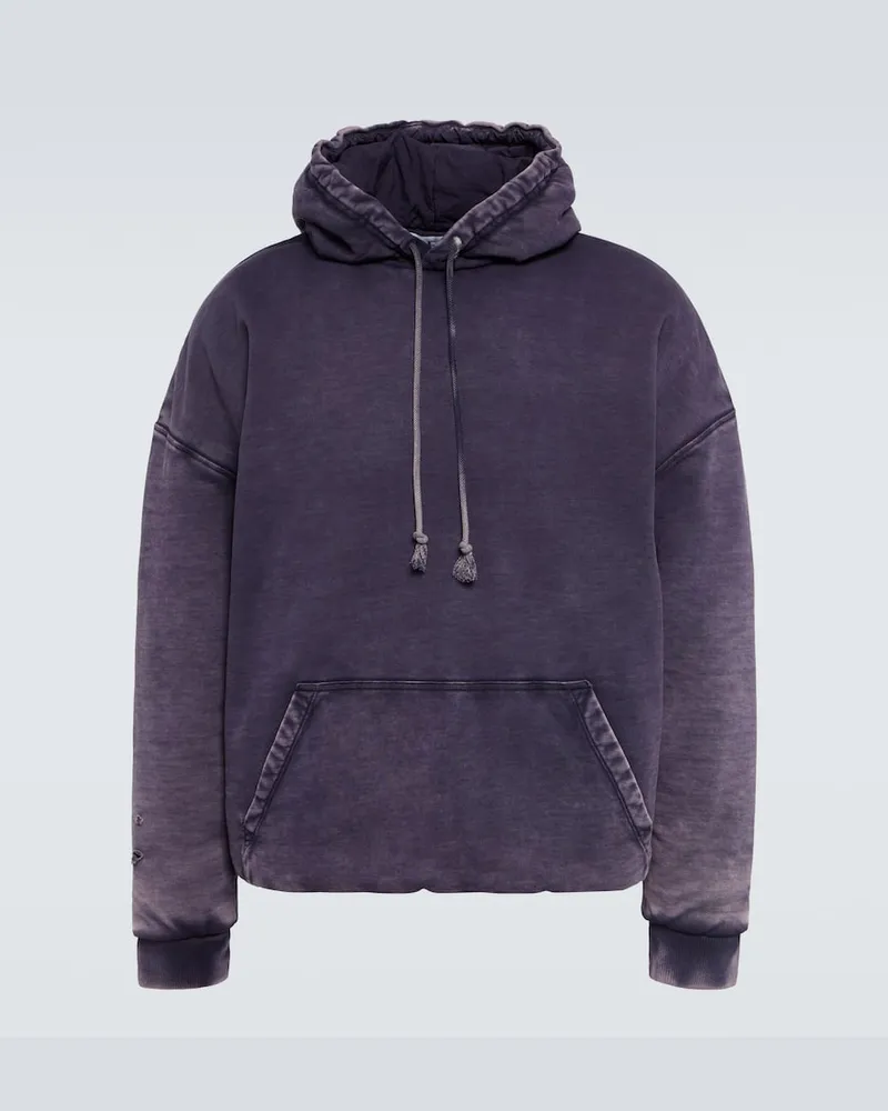 Loewe Hoodie aus Baumwoll-Jersey Blau
