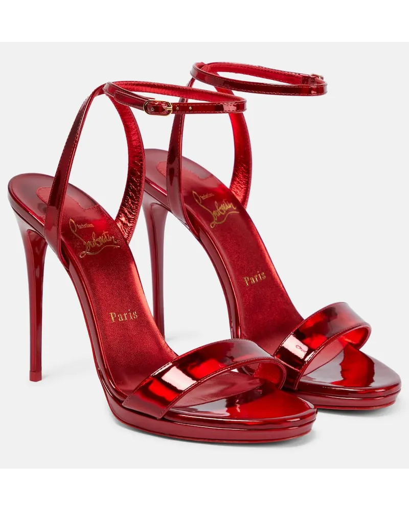 Christian Louboutin Sandalen Loubi Queen 120 Rot