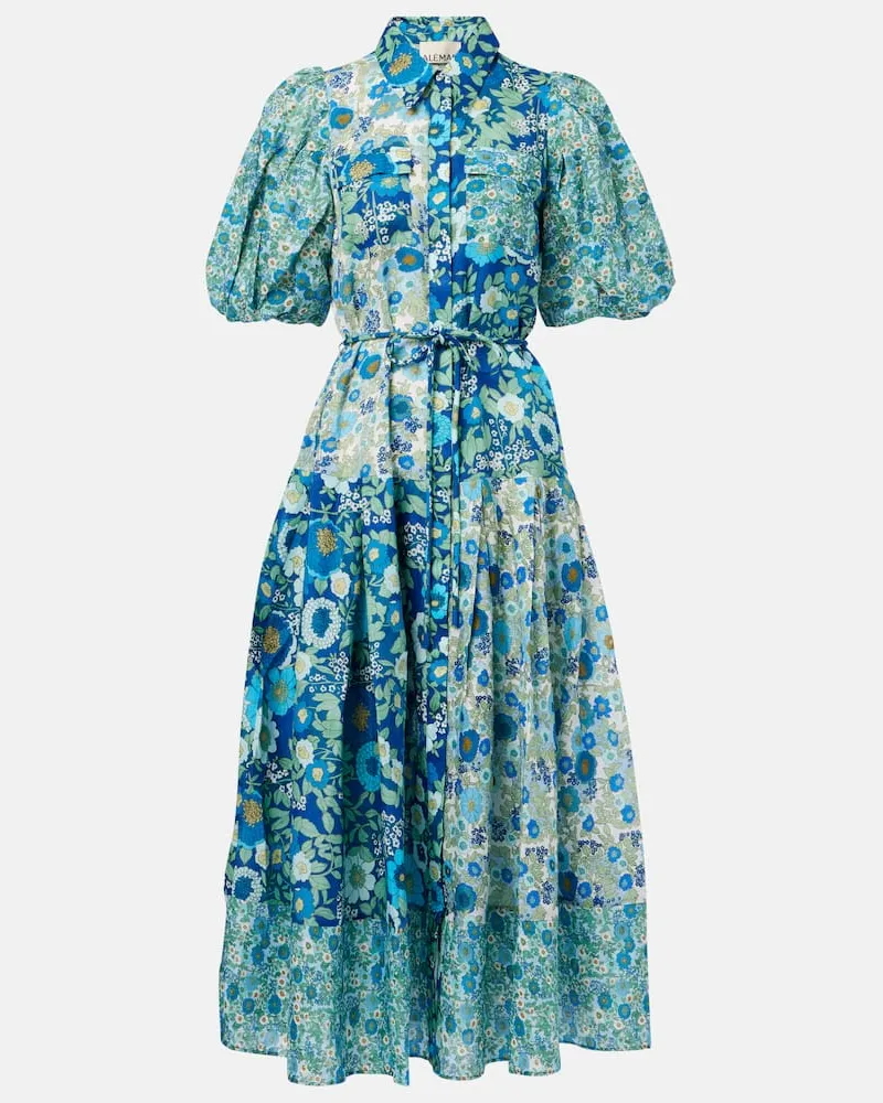ALEMAIS Alémais Hemdblusenkleid Sacha aus Ramie Blau