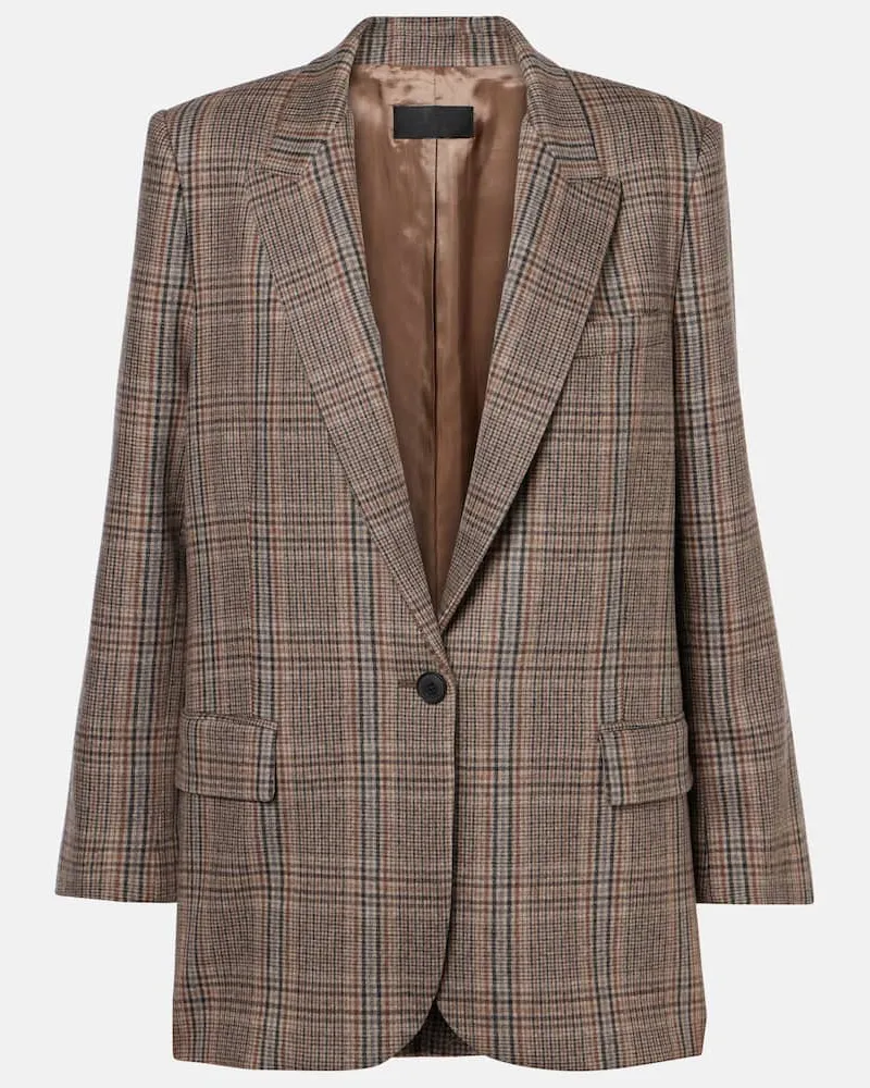 Nili Lotan Blazer Diane aus Wolle Braun