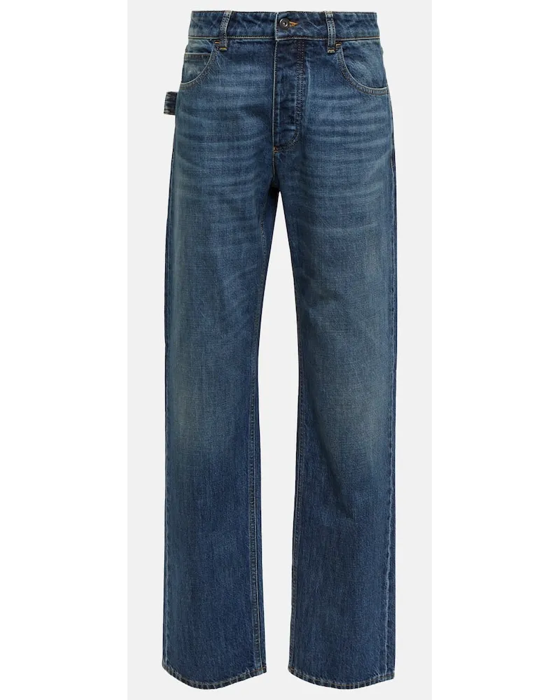 Bottega Veneta Mid-Rise Jeans Blau