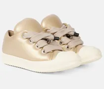 Sneakers Jumbolace aus Metallic-Leder