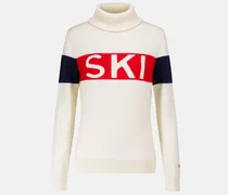 Skipullover Schild aus Wolle