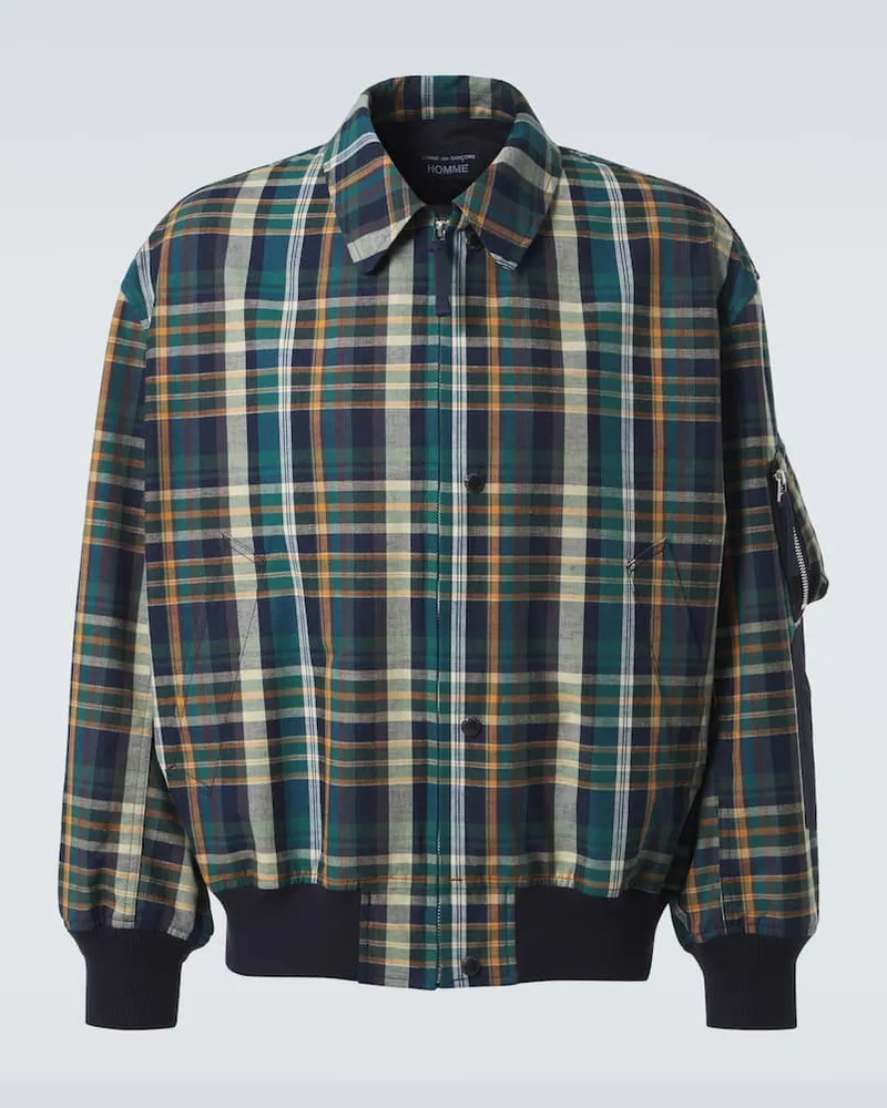 Comme des Garçons Comme des Garçons Homme Blouson aus Baumwolle und Leinen Multicolor