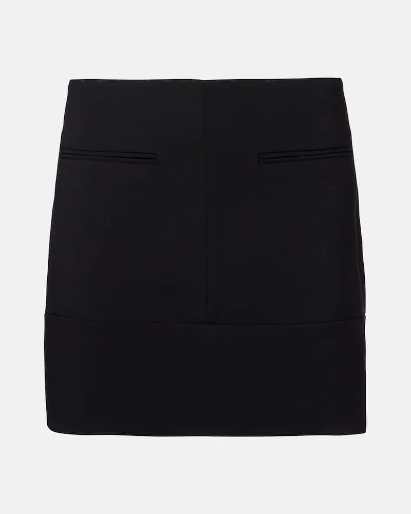 Courrèges Courrèges Minirock aus Crêpe Schwarz