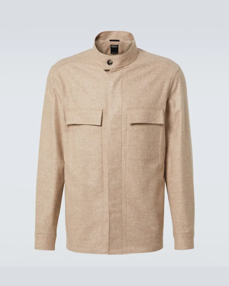 Ermenegildo Zegna Jacke aus Kaschmir Beige
